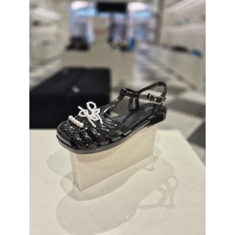 슈콤마보니 [여주점] Ribbon jelly sandal(black) DW2AM26001BLK