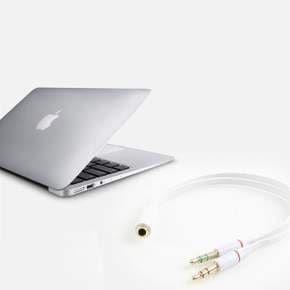 스테레오 젠더 Y형 3.5F Mx2 10cm 스테레오 화이트