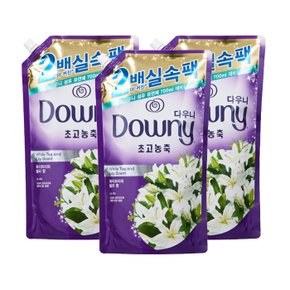 다우니 리필 실속팩 릴리 (퍼플) 1.6L 3ea