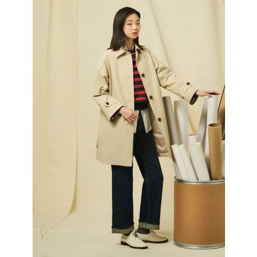 빈폴레이디스 25SS A라인 미디엄 맥 코트 - 베이지 BF523TC04A