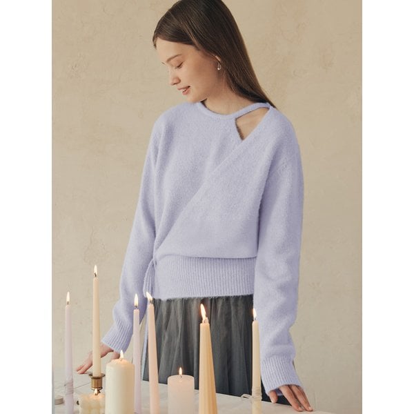 [7컬러] 울 블렌딩 랩 스웨터