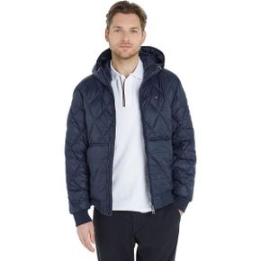 영국 타미힐피거 패딩 Tommy Hilfiger Men`s Mix Quilt Recycled Hooded Jacket Woven 1594054