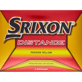 DUNLOP (댄 롭) 골프 공 SRIXON DISTANCE 2018 년 모델 1 다스 (12 개들이) 패션 옐로우