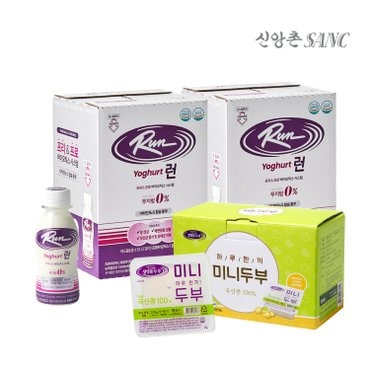 신앙촌 프로바이오틱 런 요구르트 24병 + 국산미니두부 6개입