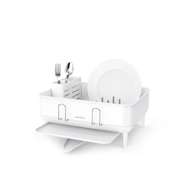  [SIMPLEHUMAN Steel Fame Dishrack Compact] 심플휴먼 스틸 스텐 프레임 식기건조대 White