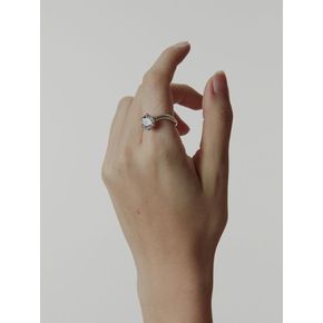 WAVY DIA RING SILVER 웨이비 다이아 실버 반지