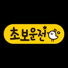 초보운전 탈부착 자석 반사 스티커 아기가 타고 EC017