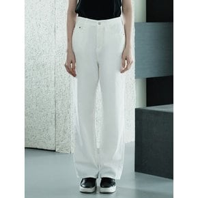 W1043 WIDE COTTON PANTS_IVORY