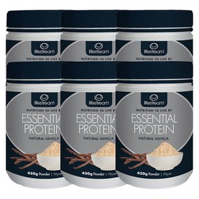 뉴질랜드 라이프스트림 에션셜 프로틴 내추럴 바닐라 450g PROTEIN VANILLA 6팩