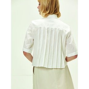 pleats short shirt(wh)