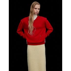 Classic V-neck Knit _Red