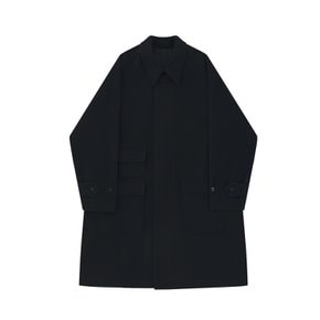 Wool comfort Raglan Coat (Navy)