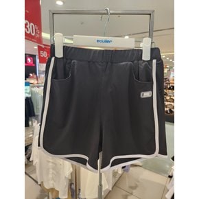 23B0255 BK 3 5부 랍바배색 트레이닝바지