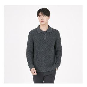 [리미드] 남녀공용 워셔블 데일리 하찌 3버튼 카라 니트 4컬러 GNS-KAA-3BKNK