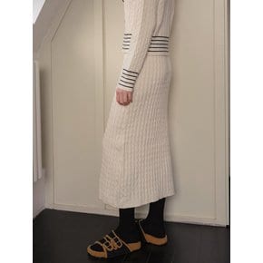 Cest_Knitted two-piece set_Skirt