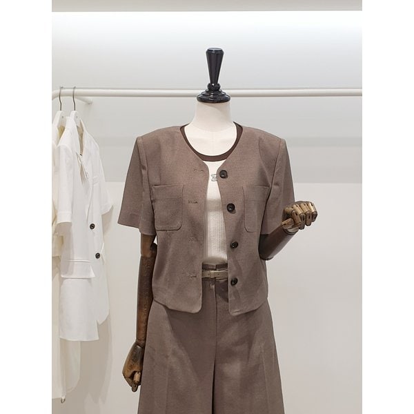 [파주점] 쥬크 주크 브이넥 아웃포켓 반팔 자켓​ V262PSF934