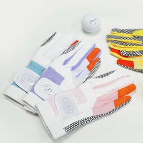 제이빅-GH클럽 실리콘 여성 배색 골프장갑 양손