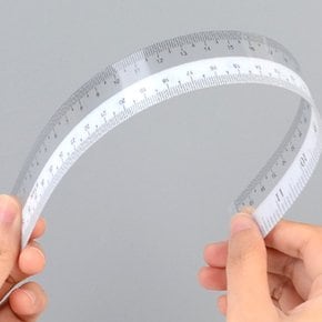 휘어지는자 플라스틱 학용품 방안자 15cm 20cm 30cm 택1