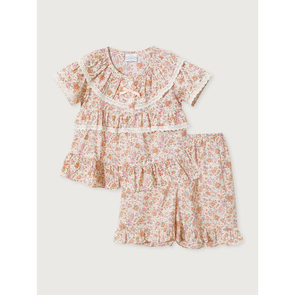 여자아동 마멀레이드 코튼 반소매 투피스 잠옷