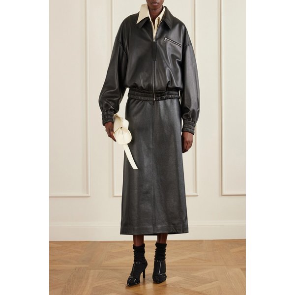 가죽 봄버 재킷 46376663162980478