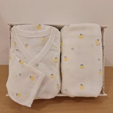 [25S/S출산선물)IV)리프애플배내가운&속싸보세트(35170-001-01*35170-005-07)