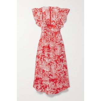 스텔라맥카트니 스텔라매카트니 프린트 실크 미디 원피스 33258524071977161