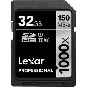 미국 렉사 sd카드 Lexar Professional 1000X 32GB SDHC UhsII Card 1539288