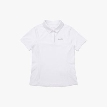디아도라 [공식스토어] 퍼포먼스 메쉬 반팔 카라티 우먼 WHITE (D4322TTS17WHT)