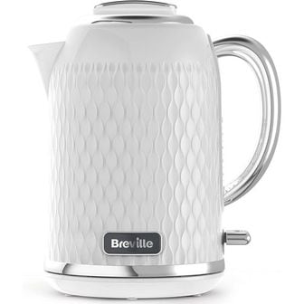  영국 브레빌 전기포트 Breville Curve White Electric Kettle 1.7L 3KW Fast Boil Chrome [VKT11