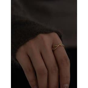 14k bind line ring