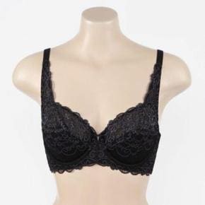 여성 블랙 CDE컵 홉겹 보정 브래지어(TC29A600H)