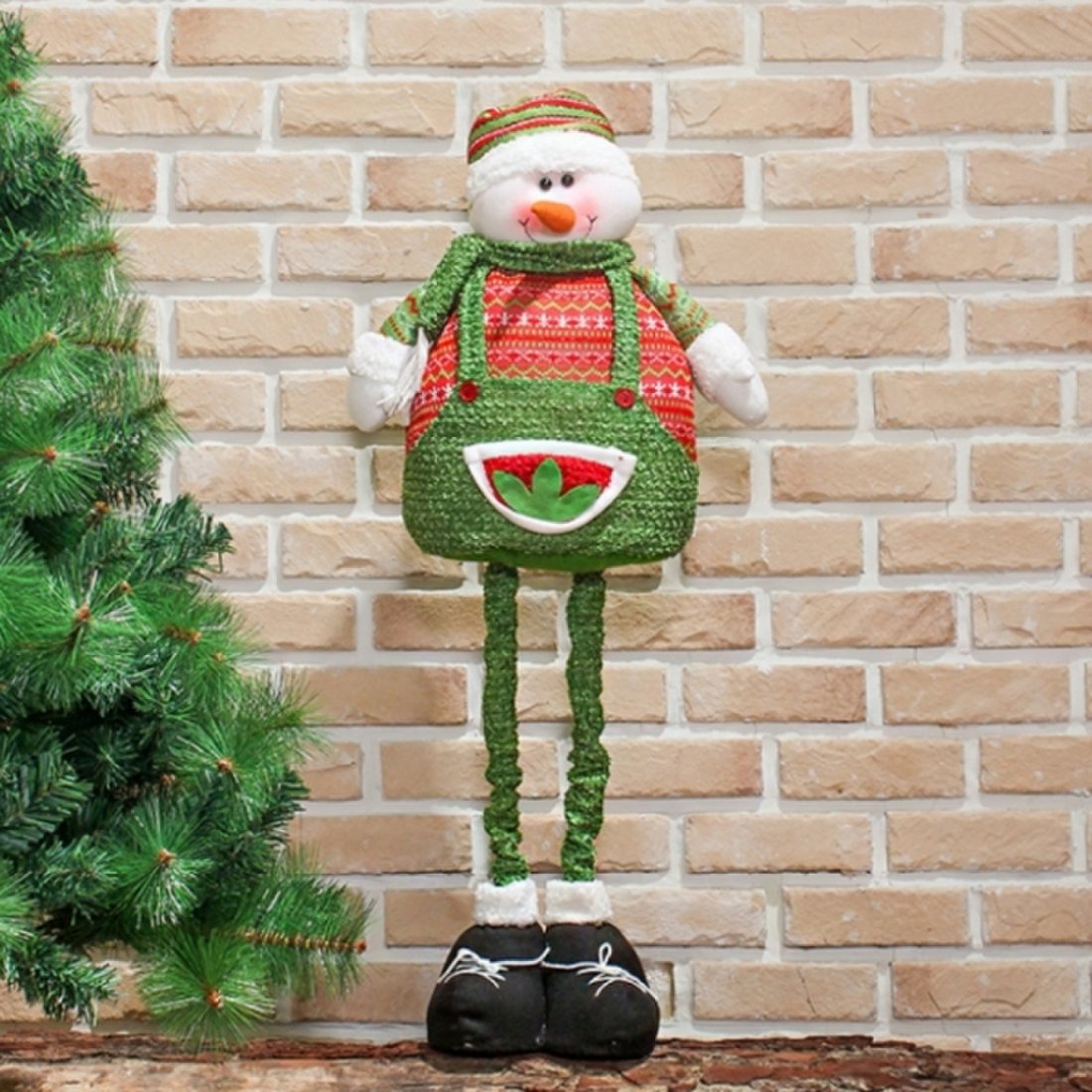 DS-C22키높이 비즈 눈사람 96cm 크리스마스 선물 장식 카페 소품 상품이미지 1