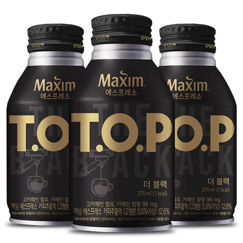 맥심 티오피 더 블랙 275mlx24캔