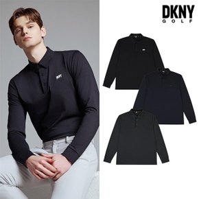 [DKNY GOLF] 24SS 긴팔 카라 티셔츠 남성 3종세트