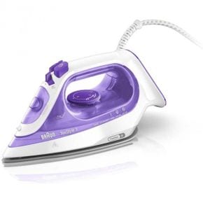 영국 브라운 스팀다리미 Braun TexStyle 3 Dry Steam iron 2350 W Purple Silver White 1765366