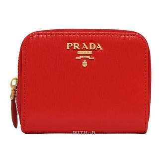 프라다(병행) [시흥점] (쇼핑백증정)[PRADA] 비텔로 레터링 카드 동전 지갑 1MM268 2E22 F0RGA