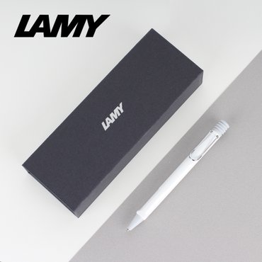  LAMY 라미  사파리 볼펜 화이트 무료각인