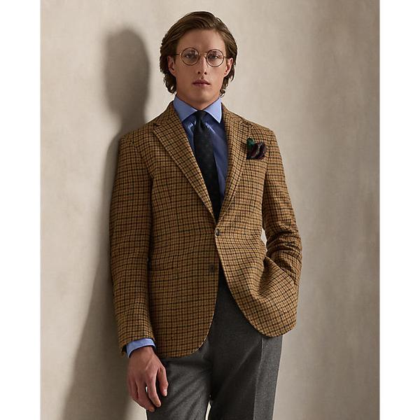 남성 폴로 테일러드 플래드 트위드 스포츠 코트(MNPOSPC27620785999)