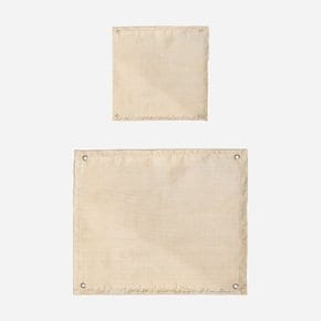 화로대 캠핑 방염매트 베이지 50cm (파우치포함)