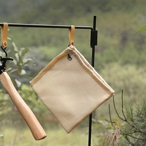 화로대 캠핑 방염매트 베이지 50cm (파우치포함)