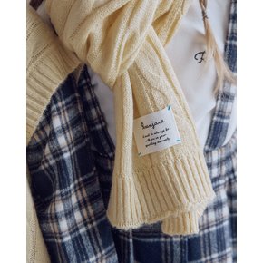 (30%SALE) 머스타드 니트 머플러