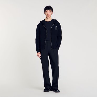 산드로옴므 [SANDRO HOMME] 스네이크 패치 후드 집업 SH25S3MRG0599