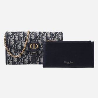 DIOR [시흥점] [디올]6S S5703UTZQ 928 오블리크 바비 체인 파우치 크로스백 블루