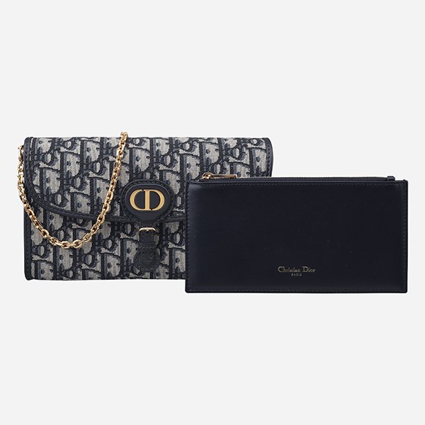 [시흥점] [디올]6S S5703UTZQ 928 오블리크 바비 체인 파우치 크로스백 블루