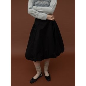 CO BALLOON MIDI SKIRT_BLACK