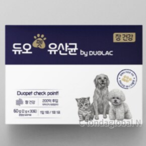 듀오 락 펫 강아지 고양이 장 건강 유산균 추천 30포
