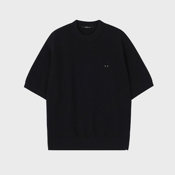 [파주점] 옴므 지제로 팬서 부클 하프 니트 SI3KT950BK