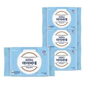 마이비데 물티슈 대용량 캡형 60매 x 4팩 클린케어 화장실용 비데용 물에녹는 비..[35768101]