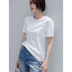 [당일발송] 메무아 에르소모라벨 티셔츠(화이트)