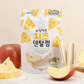 과일먹은 치즈덴탈껌 100g 사과/애견간식/껌